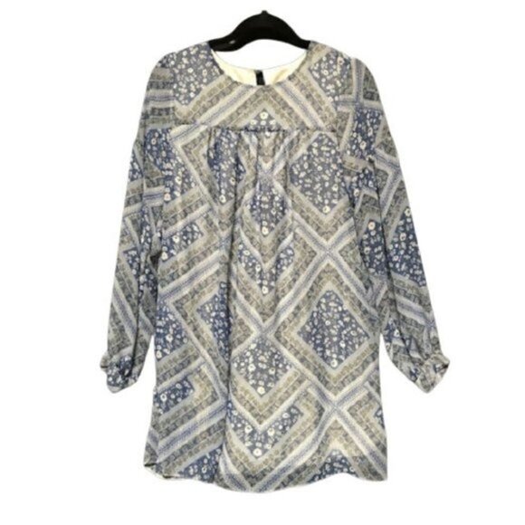 ASOS Dresses & Skirts - ASOS Babydoll Dress In Blue Wallpaper Print 4